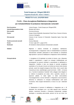 Consulta Scheda - Progetto PARI