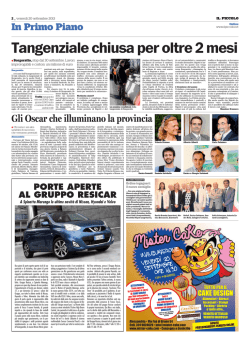 Tangenziale chiusa per oltre 2 mesi