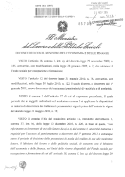 Decreto Interministeriale n.85708 del 24/10/2014