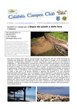 Download programma (pdf) - Calabria Camper Club "Sila"