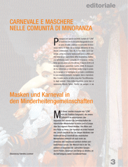 editoriale Masken und Karneval in den