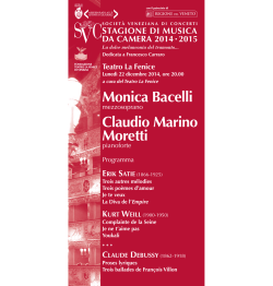 Depliant - Società Veneziana di Concerti