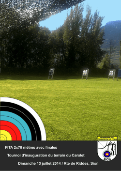FITA Sion 2014 - SwissArchery