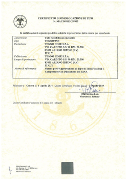 CERTIFICATO DI OMOLOGAZIONE DI TIPO N. MAC348113CS/002