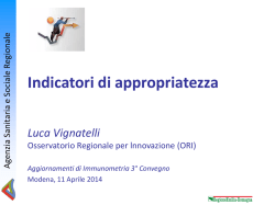 Indicatori di appropriatezza
