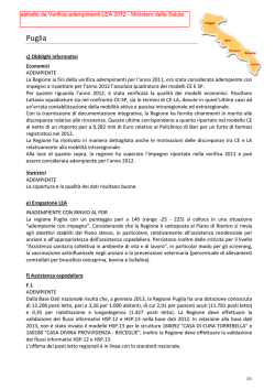 Puglia - Ministero della Salute