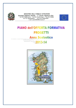 Progetti - Primo Circolo di Capoterra