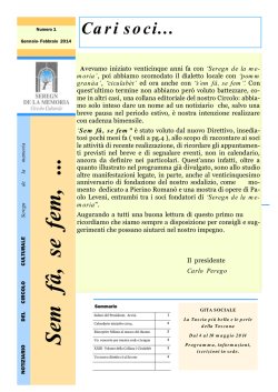 Sem f&acirc;, se fem, - Seregn de la Memoria