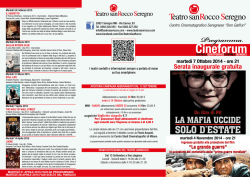Cineforum - Teatro San Rocco