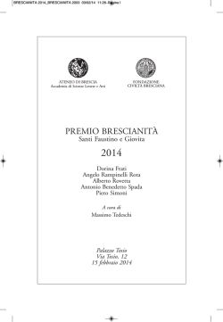 BRESCIANITA 2014 - Ateneo di Brescia