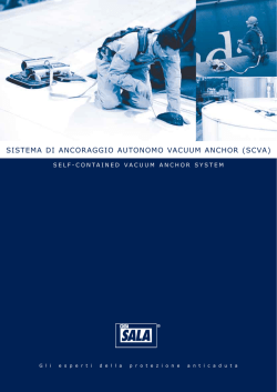 SISTEMA DI ANCORAGGIO AUTONOMO VACUUM ANCHOR (SCVA)