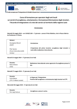 programma completo del corso