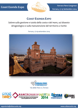 Coast t Eson nda Exp po - Ordine dei Geologi delle Marche