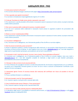 Controlla le FAQ - unina 2 orientamento