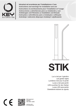 Luci a led per il giardino Led garden lights Lumi&egrave;res &agrave; led pour le