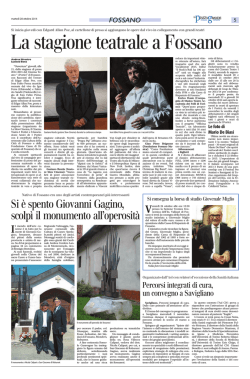Si &egrave; spento Giovanni Gagino, scolp&igrave; il monumento all
