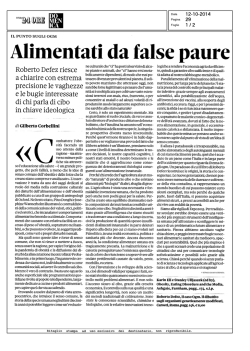 Ogm. Alimentati da false paure