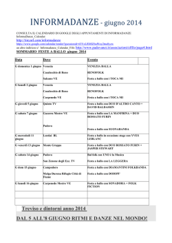 INFORMADANZE -‐ giugno 2014 - Venezia Balla