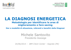 LA DIAGNOSI ENERGETICA