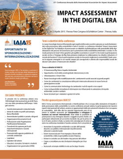 flyer - IAIA15 Impact Assessment in the Digital Era
