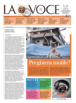 La Voce n.27 del 18 Luglio 2014