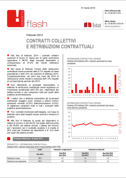 Istat: Contratti collettivi e retribuzioni contrattuali