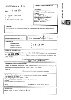 1 7 FEB 2014 - Azienda Sanitaria USL 8 Arezzo
