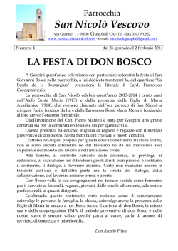 foglietto n. 4_2014 - Parrocchia San Nicola