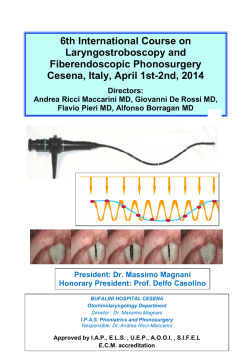 Download il pdf - Voice Center Cesena