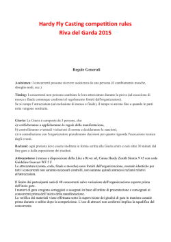 Hardy Fly Casting competition rules Riva del Garda 2015
