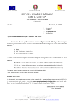 Leggi la circolare - Liceo Concetto Marchesi