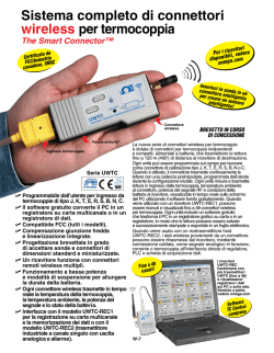 Sistema completo di connettori wireless per termocoppia The Smart