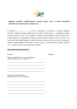 Modulo con i requisiti per IAT