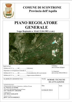 PIANO REGOLATORE GENERALE