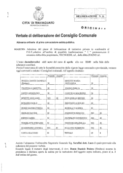delibera di consiglio nr&deg;11