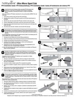 46256 HBZ UM Sport Cub FPV Installation Guide