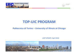 TOP-UIC PROGRAM - Servizi per la didattica