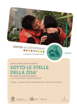 Sotto le stelle della Zisa &ndash; brochure