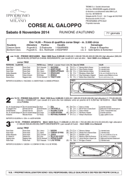 CORSE AL GALOPPO