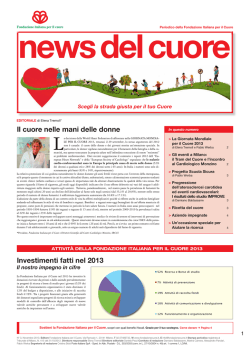 N. 3 Novembre 2013 - Fondazione Italiana per il Cuore
