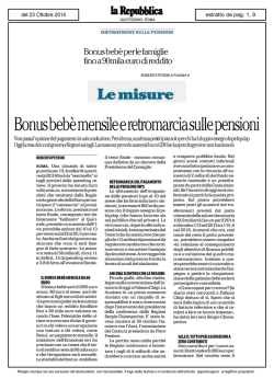 Bonus beb&egrave; - Liberiamoci.org