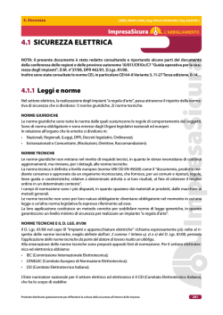 4.1 SICUREZZA ELETTRICA