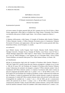tar-lazio-sentenza-n-10765-2014 - Magistratura