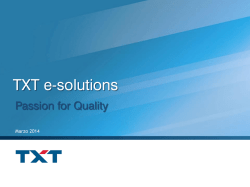 qualit&agrave; del software - TXT e