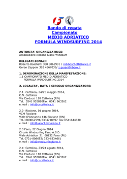 campionato medio adriatico 2014 fw