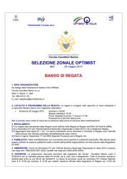 Bando di regata - Circolo Canottieri Barion