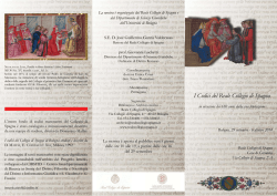 I Codici del Reale Collegio di Spagna