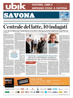 Centrale del latte,10 indagati