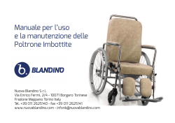 Manuale uso e manutenzione POLTRONE
