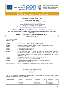 Azione C-1-FSE-2014-439 - “Getting on with English”